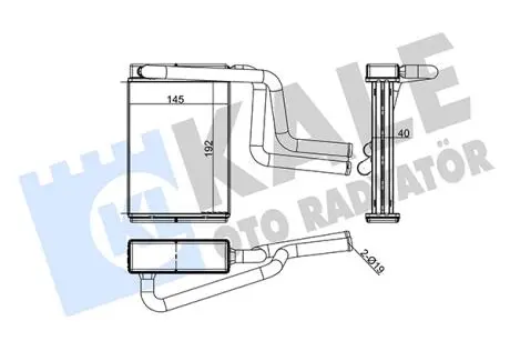 Радіатор обігрівача Ford Mondeo I, II, III KALE OTO RADYATOR 347130