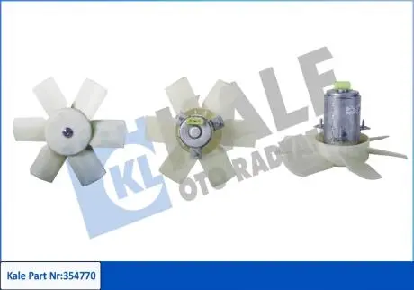 Вентилятор охолодження радіатора Skoda Felicia I, Felicia II, Volkswagen Caddy II KALE OTO RADYATOR 354770