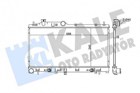 Радиатор охлаждения Subaru Forester KALE OTO RADYATOR 365000