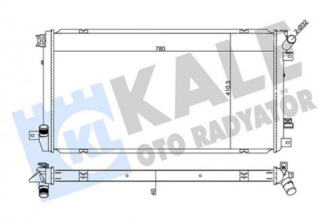 Радиатор охлаждения Nissan Interstar, Opel Movano, Renault Master II KA KALE OTO RADYATOR 355575