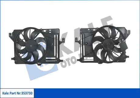Вентилятор охолодження радіатора з кожухом Ford Focus, Ford C-Max KALE OTO RADYATOR 353730