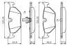 Тормозные колодки задн. BMW E36/46, E85 BOSCH 0986495470 (фото 1)