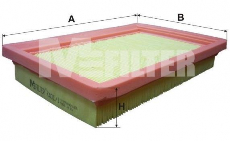 Фильтр воздушный Accent/Mazda 626/929 86-05 M-FILTER K 401 (фото 1)