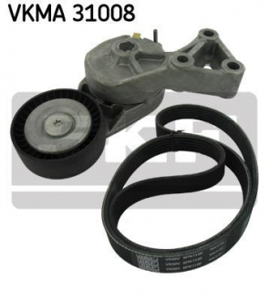 Комплект поликлиновый (ремень+ролики)) SKF VKMA 31008 (фото 1)