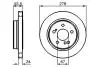 BOSCH DB Тормозной диск задн.W124/203/210 3.6/4.2 0986479133