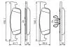 RENAULT Колодки торм. передние Sandero 12-, Logan 12- BOSCH 0986495462 (фото 1)
