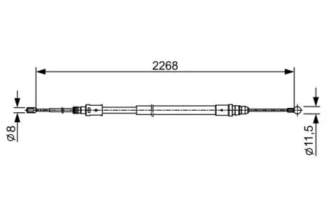 Трос BOSCH 1987482409 (фото 1)