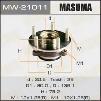 Маточина колеса Masuma MW21011