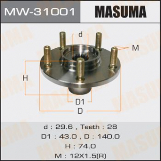 Ступица колеса Masuma MW31001