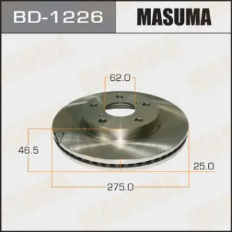 Диск тормозной (Кратно 2 шт) Masuma BD1226