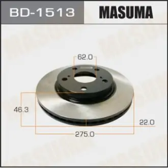 Диск тормозной (Кратно 2 шт) Masuma BD1513