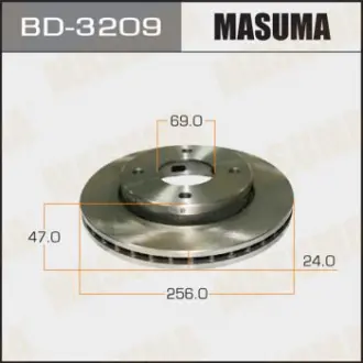 Диск тормозной (Кратно 2 шт) Masuma BD3209
