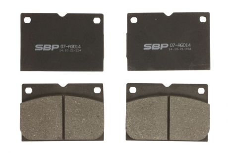 Гальмівні колодки, дискові Sbp 07-AG014