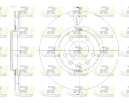 Гальмівний диск ROADHOUSE 61776.10 (фото 1)