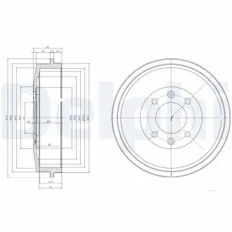 Тормозный барабан Delphi BF169