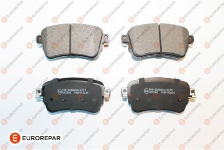 Задние тормозные колодки CITROEN JUMPY, SPACETOURER OPEL VIVARO C PEUGEOT EXPERT, TRAVELLER TOYOTA PROACE, PROACE VERSO 1.5D-Electric 02.16- Eurorepar 1675991880 (фото 1)