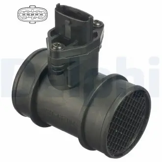 OPEL Расходомер воздуха Astra G/H 1.2/1.4,Corsa C 1.0/1.4, Meriva 1.4,Audi A6,VW Passat 1.8T 97- Delphi AF10272-12B1