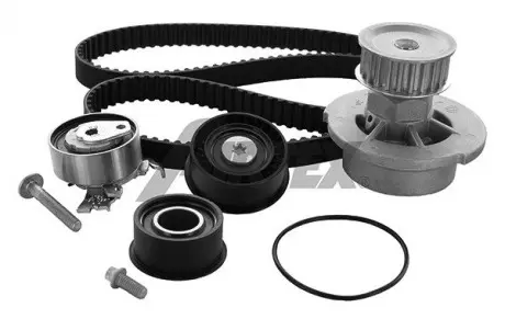 К-кт ГРМ (ремень + 3 ролика + помпа + крепление) Opel Astra G,Corsa C 1.4/1.6 98- AIRTEX WPK-144602