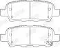 NISSAN Тормозные колодки задние Qashqai, Teana, Tiida, Murano X-TRAIL 06/01- Jurid 573754J (фото 1)