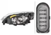 FORD Фара основная галоген без мотора,без ламп H7/H1 PY21W W5W прав.C-Max 03- HELLA 1EE 270 600-181 (фото 2)