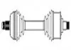 CIFAM CITROEN Полуось лев.L=585mm 25/24 зуб.Berlingo,BX,Xsara,ZX,Peugeot Partner 655-078