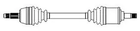 CITROEN Полуось лев.L=585mm 25/24 зуб.Berlingo,BX,Xsara,ZX,Peugeot Partner CIFAM 655-078
