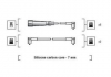 VW Провода высокого напряжения (7шт.) AUDI A100/A200 2,0-2,3 -94 MAGNETI MARELLI MSK1047 (фото 1)