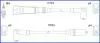 HITACHI SKODA Комплект высоковольтных проводов OCTAVIA I Combi (1U5) 1.6 98-04 134701