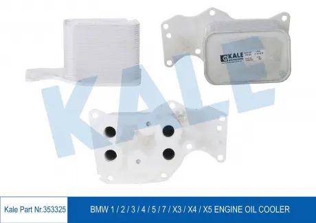 KALE BMW Масляный радиатор 1 F20,2,3 F30,4,5 F10,X3 F25/G01,X4,X5 F15 2.0d KALE OTO RADYATOR 353325