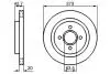 BOSCH VW Диск тормозной передний Bora 10/00-, A3 04/99-, Octavia 08/00- 0986478816