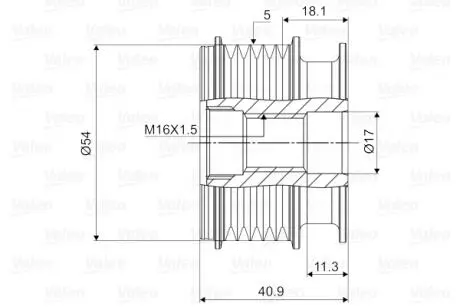Механизм свободного хода Valeo 588064