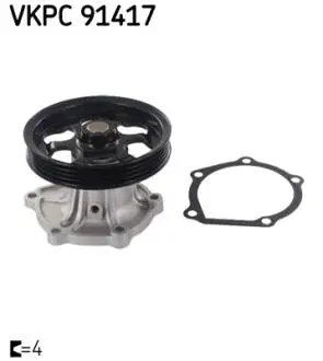 TOYOTA Помпа воды Corolla 1.3 84-,1.6I 16V 92-,Starlet 1.3 2EL 84- SKF VKPC 91417