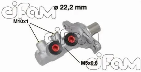 FIAT Главный тормозной цилиндр 500 07-,Panda 10-,ABARTH 500 08- CIFAM 202-681