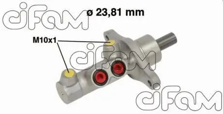 RENAULT Главный тормозной цилиндр CLIO II 04-12, CLIO III 05-11 CIFAM 202-705