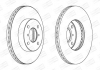SUZUKI Диск тормозной передний Liana 02-, Baleno 1.8/1.9TD CHAMPION 562179CH (фото 1)
