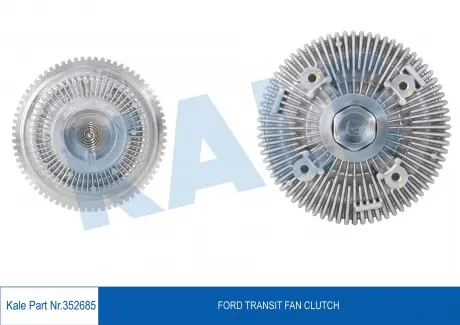 KALE FORD Вискомуфта вентилятора радиатора Transit 2.5DI/TDI 91-92 KALE OTO RADYATOR 352685