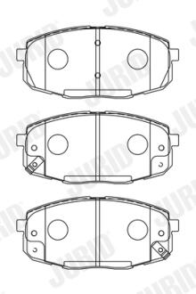 KIA Тормозные колодки передн.Carens 02-,Ceed,Hyundai i30 07- Jurid 573730J (фото 1)