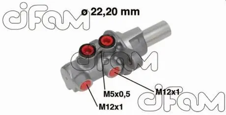 FIAT Главный тормозной цилиндр Sedici 06-14,Suzuki SX4 06- CIFAM 202-686