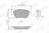 JURID FIAT Тормозная колодка передн.Doblo 1.3JTD 1.9JTD 1.4i 05- 573170J