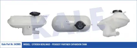 Бачок расширительный CItroen BerlIngo, Peugeot Partner KALE OTO RADYATO KALE OTO RADYATOR 343905