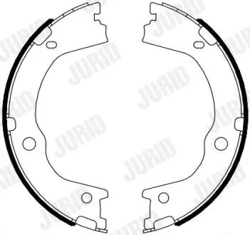 HYUNDAI Тормозные колодки ручного тормоза Santa FE 09- Jurid 362571J