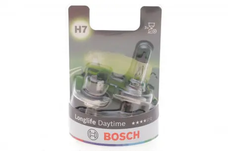 Лампа розжарювання H7 12V 55W PX26d Longlife Daytime (компл. 2шт) BOSCH 1987301416