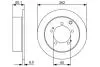 MITSUBISHI Диск тормозной Pajero Pinin 1,8-2,0GDI -07 BOSCH 0986479512 (фото 1)