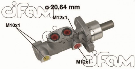 PEUGEOT Главный тормозной цилиндр 206 -ABS 98- 20.64 CIFAM 202-363