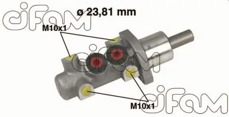 Головний гальмівний циліндр 80 B4/100 C4/A6 C4(D1=23,81mm, -ABS)(Lucas) CIFAM 202-247