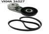 SKF OPEL К-т поликлинового ремня Astra G, Vectra C/B  00- VKMA 34027