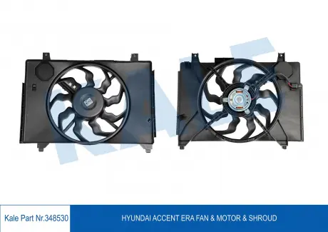 KALE HYUNDAI Вентилятор радиатора Accent III 1.5CRDi 05- KALE OTO RADYATOR 348530