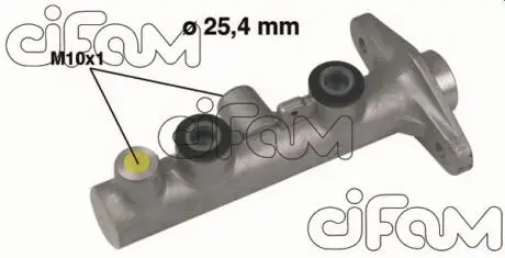 Головний гальмівний циліндр Santa Fe 01-(D1=25,4mm) CIFAM 202-347