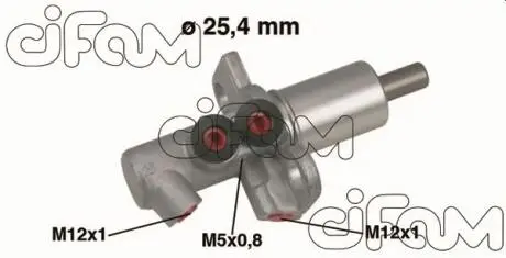 Головний гальмівний циліндр A6/A4/Superb/Passat 00-(D1=25,4mm)(TRW) CIFAM 202-458