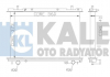 KALE FIAT Радиатор охлаждения Brava,Marea 1.9JTD 96- 368400